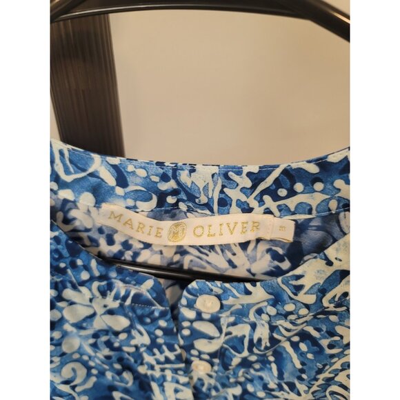 Marie Oliver Florence Dress In Denim Wax Womens Sz M Blue Cottagecore Boho - Picture 3 of 6